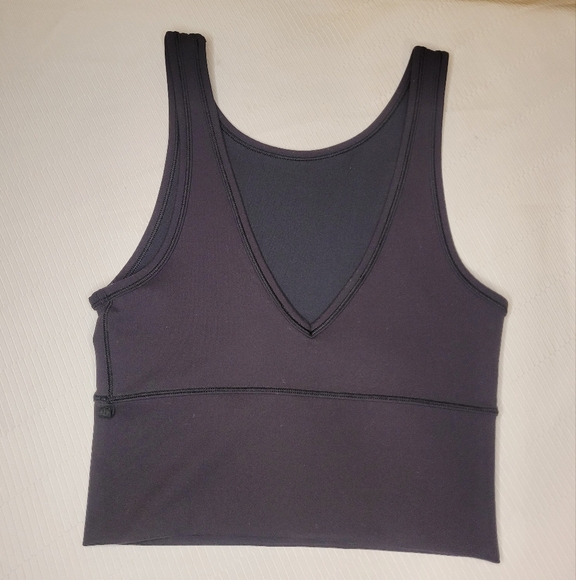 Lululemon Power Pivot Everlux Black Tank sz 4 - Picture 2 of 7